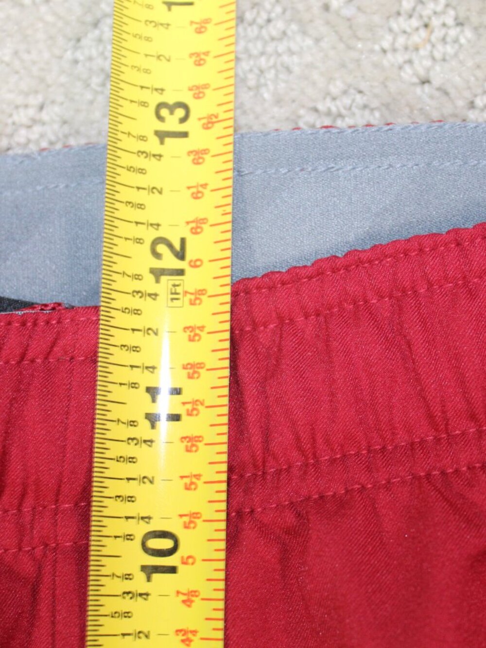 Nike Dri-Fit Size M Red Razorback Patch Track Pants - Picture 4 of 9
